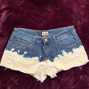 Mudd- Tie Dye Jean Shorts (lowrise) (size 9)